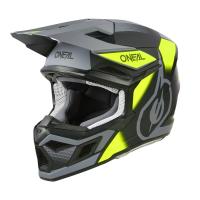 Oneal Шлем кроссовый 3Series Neon Vision V.24 серый/желтый в Нижнем Новгороде