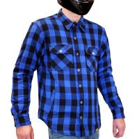 MCP Моторубашка мужская Rebel Full kevlar, черно-светло синий в Нижнем Новгороде