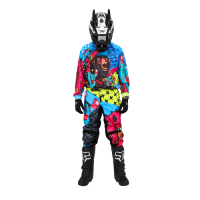 Grom Штаны кроссовые Fatbear LimeBlue в Нижнем Новгороде