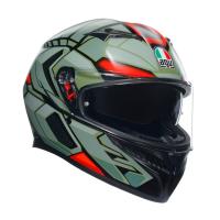 AGV Шлем K3 Decept Matt Black/Green/Red в Нижнем Новгороде