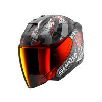 Shark Шлем Skwal I3 Jet Hellcat Mat Black/Chrome/Red в Нижнем Новгороде