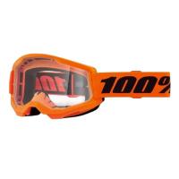 100% Очки Strata 2 V26 Goggle Neon Orange / Clear в Нижнем Новгороде