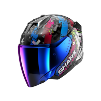 Shark Шлем Skwal I3 Jet Hellcat Black/Chrome/Blue в Нижнем Новгороде