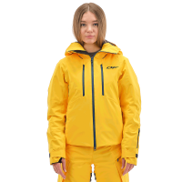 Dragonfly Куртка утепленная Gravity Premium Woman Yellow-Dark Ocean в Нижнем Новгороде
