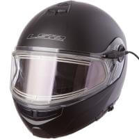 LS2 Мотошлем снегоходный FF325 Strobe Electric Snow Solid Черный Матовый в Нижнем Новгороде