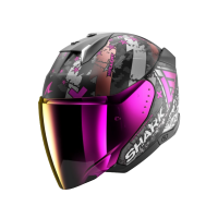 Shark Шлем Skwal I3 Jet Hellcat Mat Black/Chrome/Violet в Нижнем Новгороде