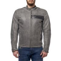 Moteq Куртка кожаная Defender grey в Нижнем Новгороде