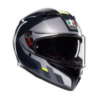 AGV Шлем K3 Shade Grey/Yellow Fluo в Нижнем Новгороде