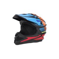 Desment Шлем кроссовый Raptor Black-Blue-Orange graphic в Нижнем Новгороде
