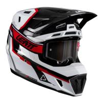 Leatt Шлем кроссовый  7.5 V26 White-Red + очки Velocity 4.5 в Нижнем Новгороде