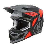 Oneal Шлем кроссовый 3Series Vision Серый/Красный в Нижнем Новгороде