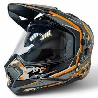 AIM Шлем кросс/эндуро JK802S Orange/Grey/Black в Нижнем Новгороде