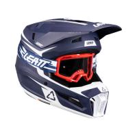 Leatt Шлем кроссовый 3.5 V26 Blue + очки Vizion 3.5 в Нижнем Новгороде