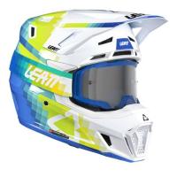 Leatt Шлем кроссовый  7.5 V26 Pixel Blue + очки Velocity 4.5 в Нижнем Новгороде