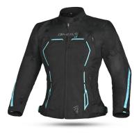Dimox Мотокуртка текстиль Margo Women Black/Turquoise в Нижнем Новгороде