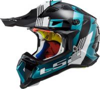LS2 Мотошлем MX700 Subverter Evo Max Черно-бирюзовый в Нижнем Новгороде