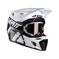 Leatt Мотошлем 9.5 Carbon-White + очки Velocity 6.5 V26 в Нижнем Новгороде