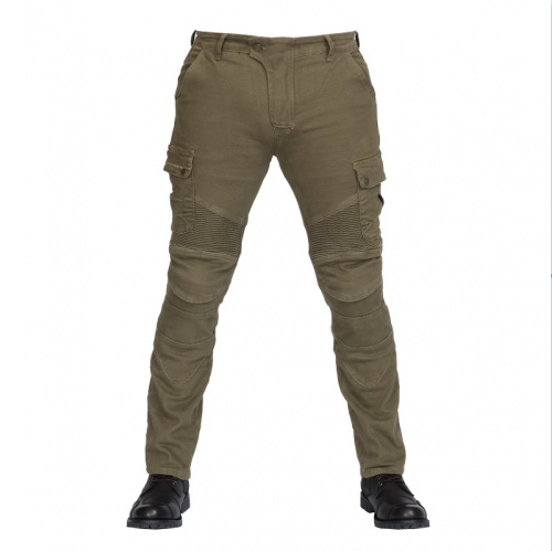 MadBull Мотобрюки Cargo JS Stretch Olive в Нижнем Новгороде