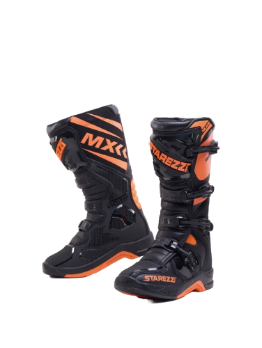 Starezzi Мотоботы Milano Black/Orange в Нижнем Новгороде