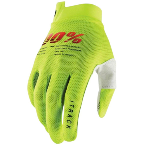 100% Мотоперчатки текстильные ITrack Fluo/Yellow в Нижнем Новгороде