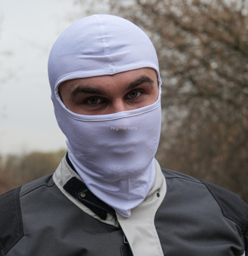 MotoLike Подшлемник Хлопок/Эластан Белый в Нижнем Новгороде