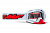 100% Маска кросс FMF Powerbomb Rocket White - прозрачная линза в Нижнем Новгороде