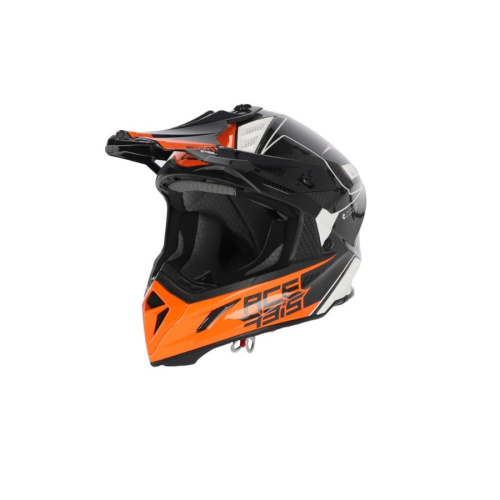 Acerbis Шлем Steel Carbon White/Orange в Нижнем Новгороде