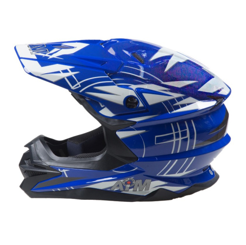 AiM Шлем кроссовый JK803S Blue/White в Нижнем Новгороде